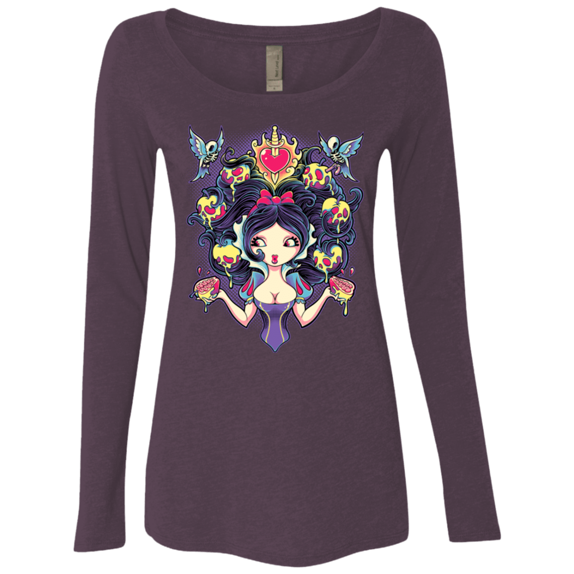 T-Shirts Vintage Purple / Small Poisoned Mind Women's Triblend Long Sleeve Shirt