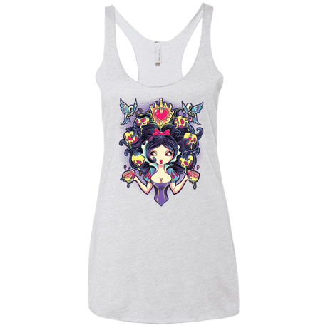T-Shirts Heather White / X-Small Poisoned Mind Women's Triblend Racerback Tank