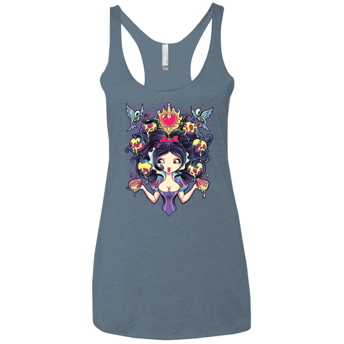 T-Shirts Indigo / X-Small Poisoned Mind Women's Triblend Racerback Tank