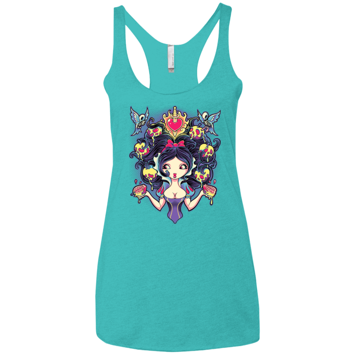 T-Shirts Tahiti Blue / X-Small Poisoned Mind Women's Triblend Racerback Tank