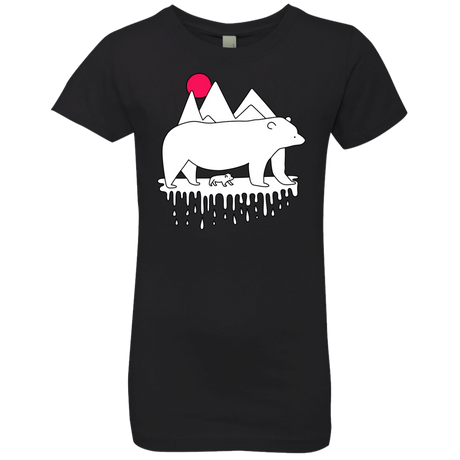T-Shirts Black / YXS Polar Bear Family Girls Premium T-Shirt