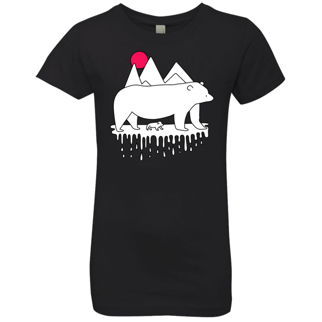 T-Shirts Black / YXS Polar Bear Family Girls Premium T-Shirt