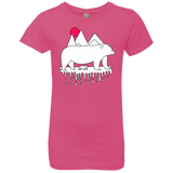 T-Shirts Hot Pink / YXS Polar Bear Family Girls Premium T-Shirt