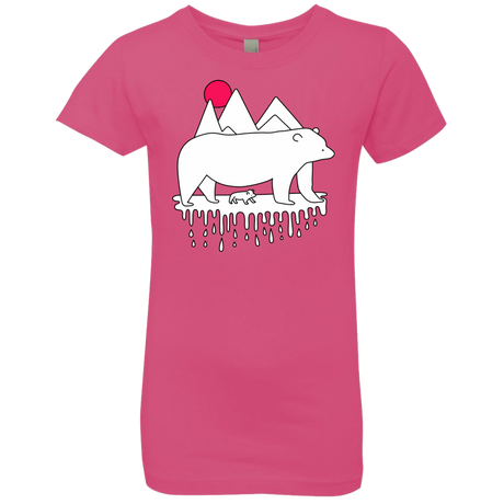 T-Shirts Hot Pink / YXS Polar Bear Family Girls Premium T-Shirt