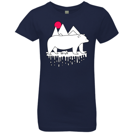 T-Shirts Midnight Navy / YXS Polar Bear Family Girls Premium T-Shirt