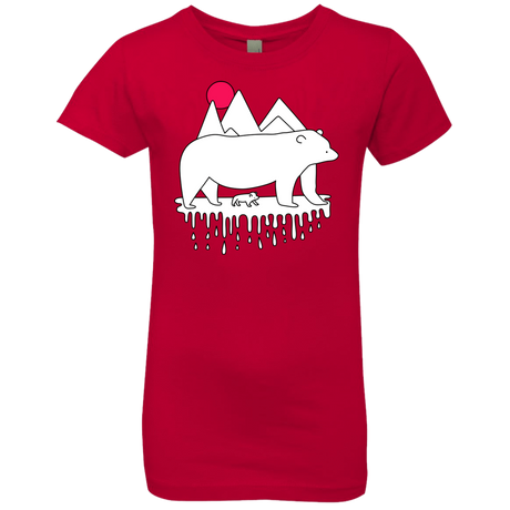 T-Shirts Red / YXS Polar Bear Family Girls Premium T-Shirt