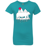 T-Shirts Tahiti Blue / YXS Polar Bear Family Girls Premium T-Shirt