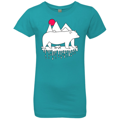 T-Shirts Tahiti Blue / YXS Polar Bear Family Girls Premium T-Shirt