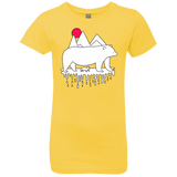 T-Shirts Vibrant Yellow / YXS Polar Bear Family Girls Premium T-Shirt
