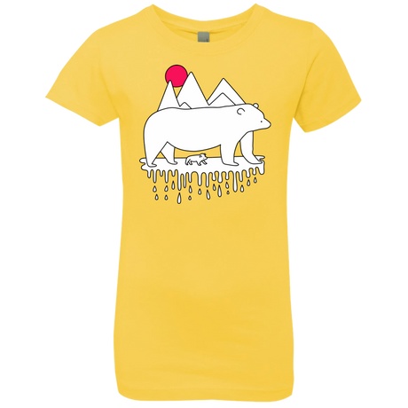 T-Shirts Vibrant Yellow / YXS Polar Bear Family Girls Premium T-Shirt