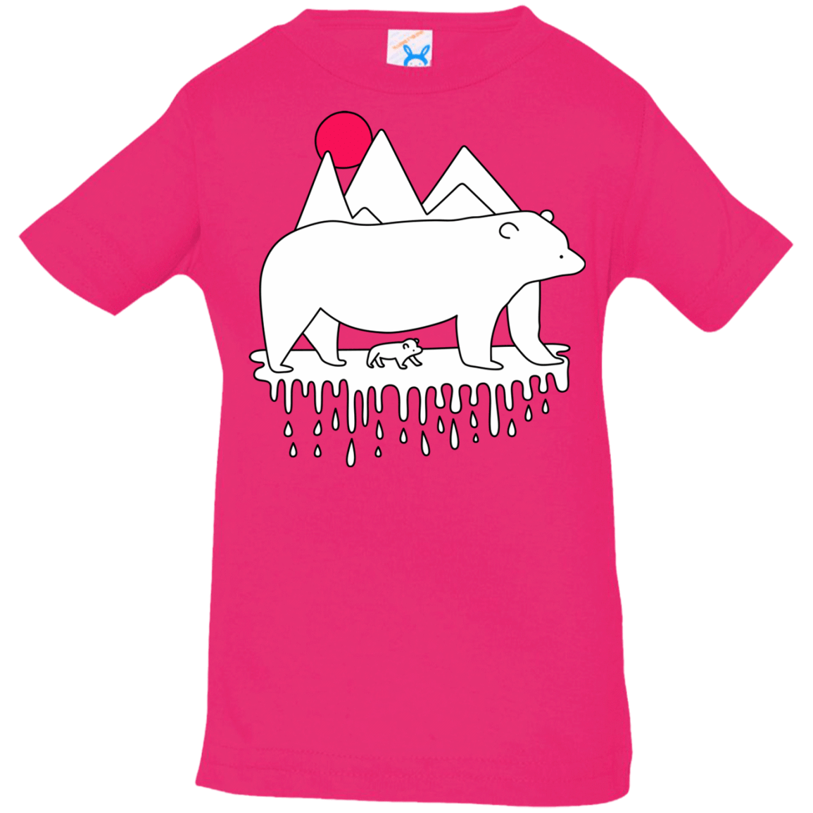 T-Shirts Hot Pink / 6 Months Polar Bear Family Infant Premium T-Shirt