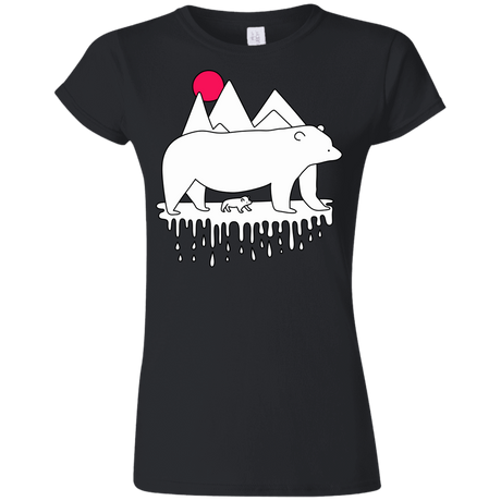 T-Shirts Black / S Polar Bear Family Junior Slimmer-Fit T-Shirt