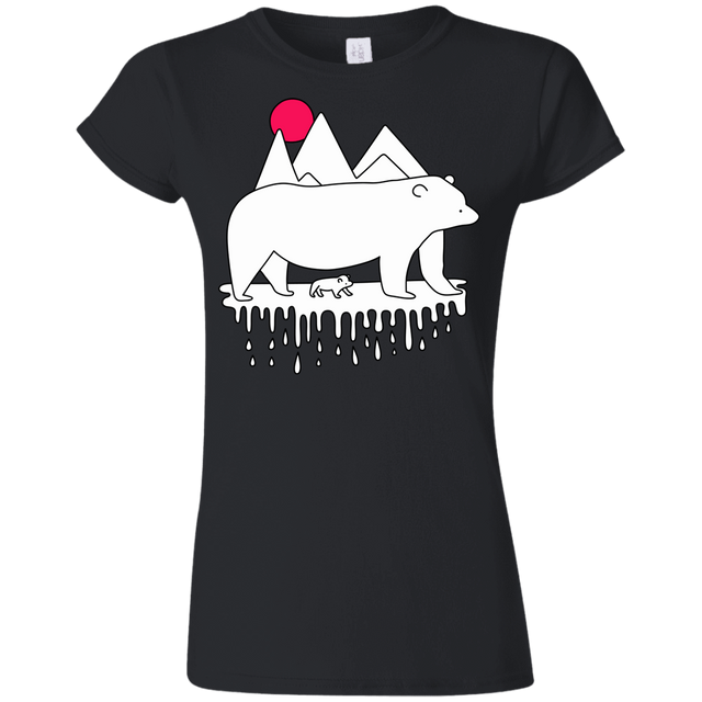 T-Shirts Black / S Polar Bear Family Junior Slimmer-Fit T-Shirt