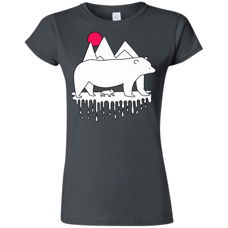 T-Shirts Charcoal / S Polar Bear Family Junior Slimmer-Fit T-Shirt