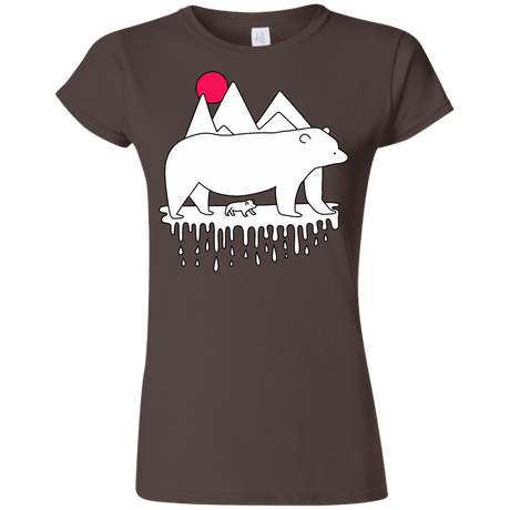 T-Shirts Dark Chocolate / S Polar Bear Family Junior Slimmer-Fit T-Shirt