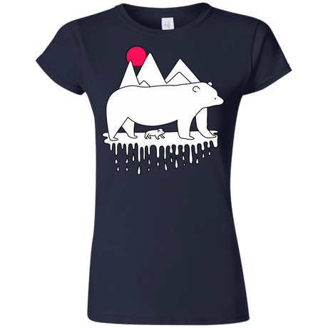 T-Shirts Navy / S Polar Bear Family Junior Slimmer-Fit T-Shirt