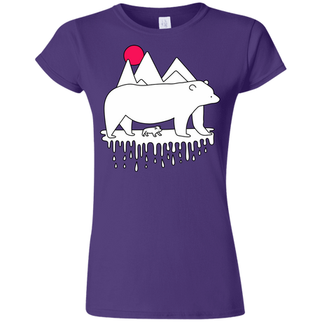 T-Shirts Purple / S Polar Bear Family Junior Slimmer-Fit T-Shirt