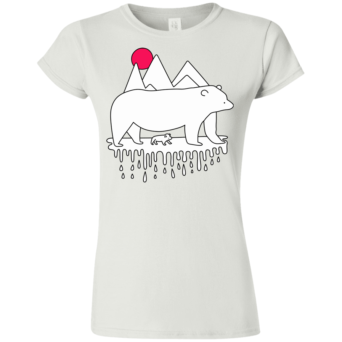 T-Shirts White / S Polar Bear Family Junior Slimmer-Fit T-Shirt