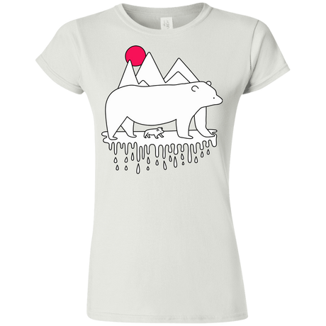 T-Shirts White / S Polar Bear Family Junior Slimmer-Fit T-Shirt