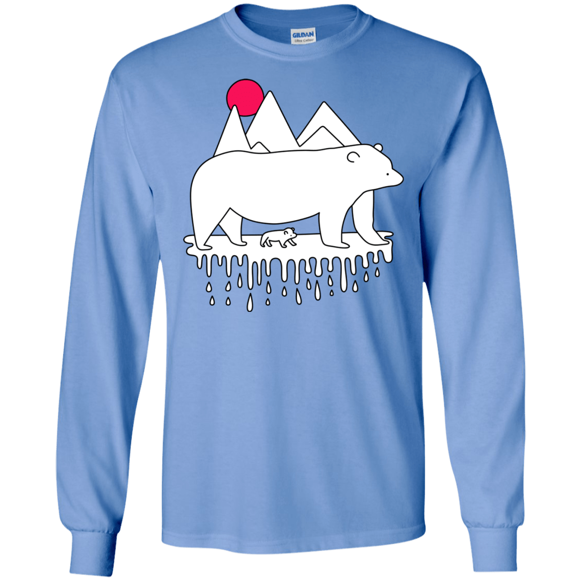 Polar Bear Family Men's Long Sleeve T-Shirt