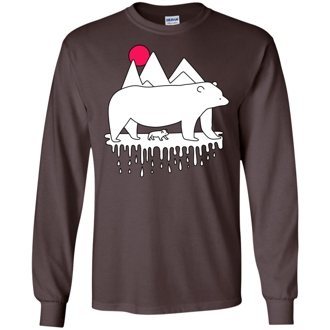 Polar Bear Family Men's Long Sleeve T-Shirt