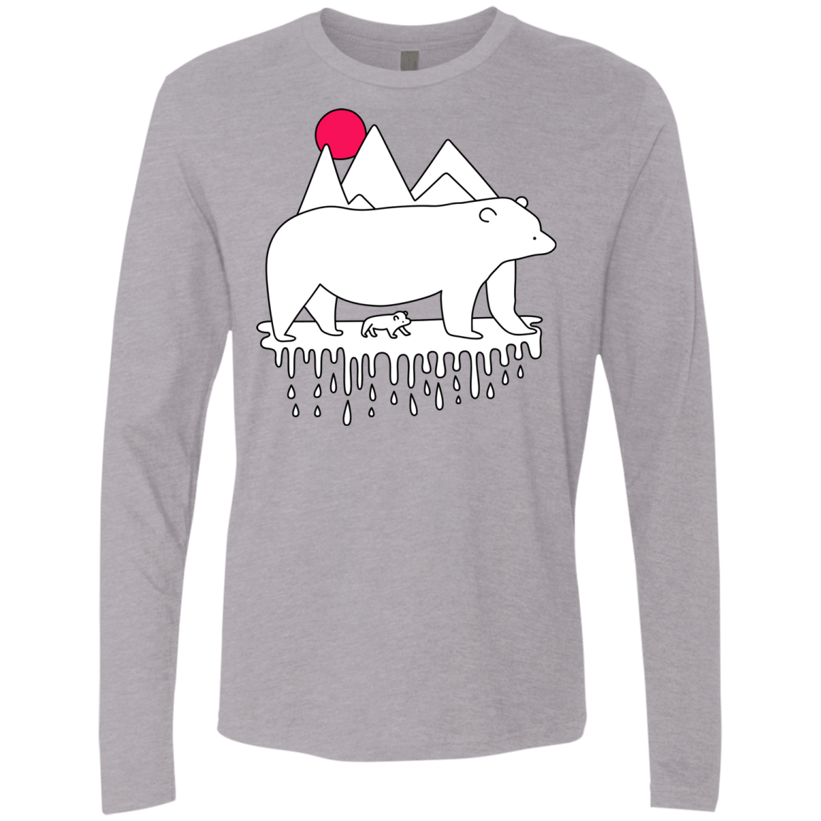 Polar Bear Family Men's Premium Long Sleeve