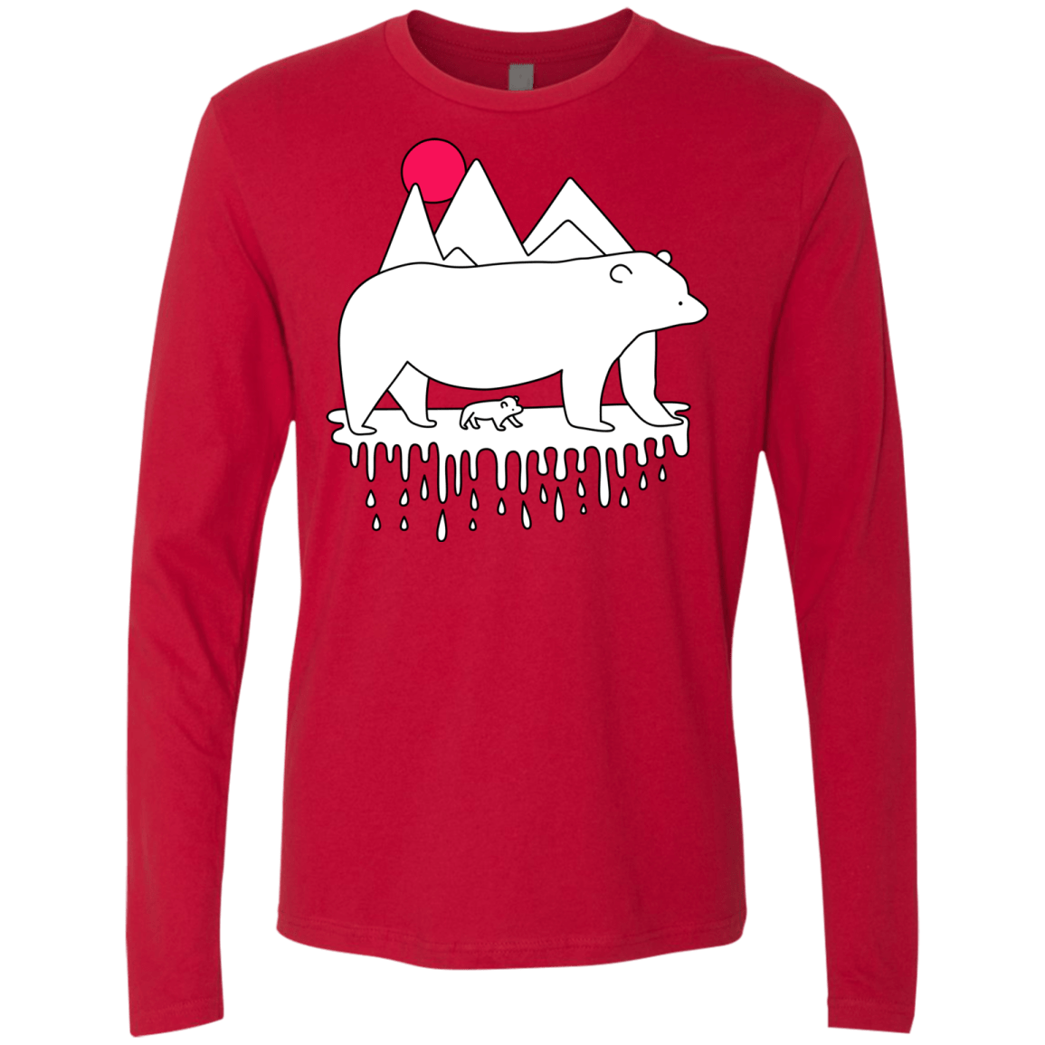 Polar Bear Family Men's Premium Long Sleeve