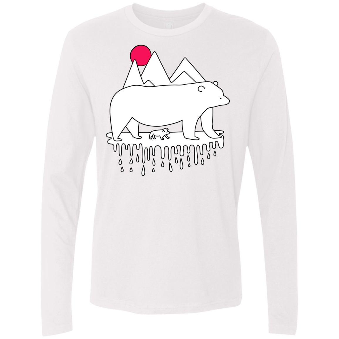 Polar Bear Family Men's Premium Long Sleeve