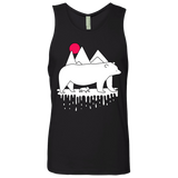 T-Shirts Black / S Polar Bear Family Men's Premium Tank Top