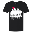 T-Shirts Black / X-Small Polar Bear Family Men's Premium V-Neck