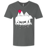 T-Shirts Heavy Metal / X-Small Polar Bear Family Men's Premium V-Neck