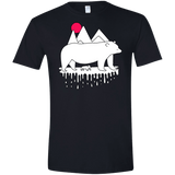 Polar Bear Family Men's Semi-Fitted Softstyle