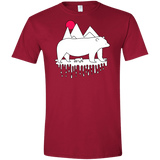 Polar Bear Family Men's Semi-Fitted Softstyle