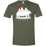 Polar Bear Family Men's Semi-Fitted Softstyle