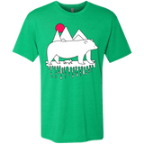 T-Shirts Envy / S Polar Bear Family Men's Triblend T-Shirt