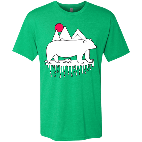 T-Shirts Envy / S Polar Bear Family Men's Triblend T-Shirt