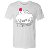 T-Shirts Heather White / S Polar Bear Family Men's Triblend T-Shirt