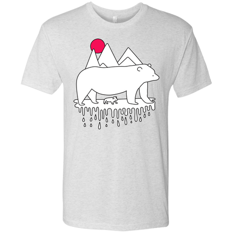 T-Shirts Heather White / S Polar Bear Family Men's Triblend T-Shirt
