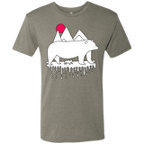 T-Shirts Venetian Grey / S Polar Bear Family Men's Triblend T-Shirt