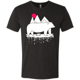 T-Shirts Vintage Black / S Polar Bear Family Men's Triblend T-Shirt