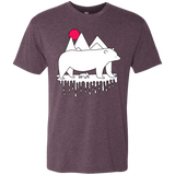 T-Shirts Vintage Purple / S Polar Bear Family Men's Triblend T-Shirt