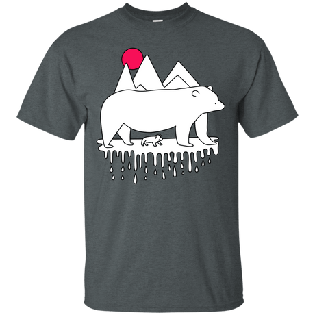 T-Shirts Dark Heather / S Polar Bear Family T-Shirt