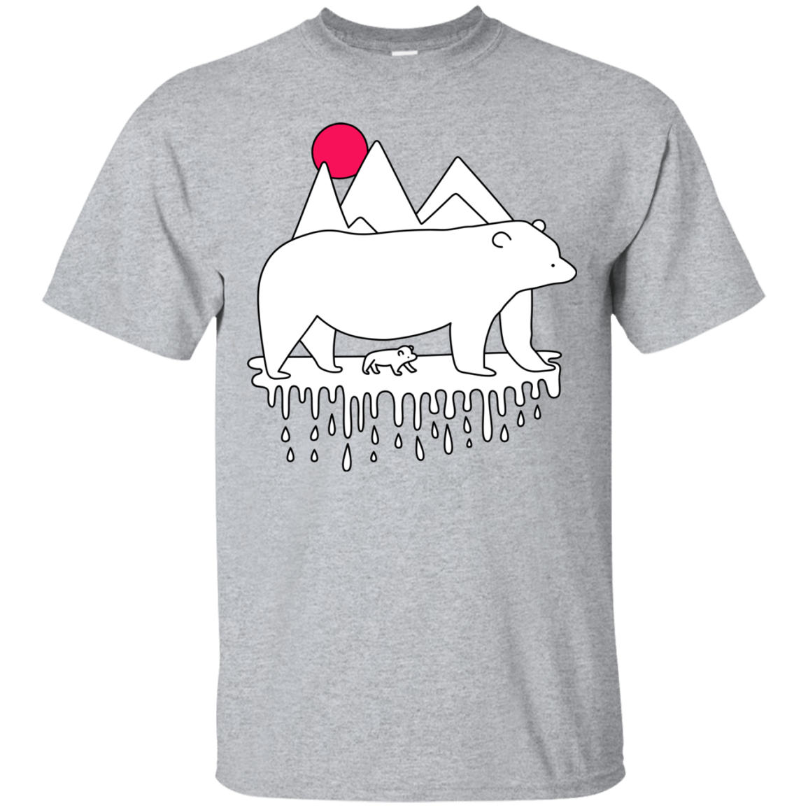 T-Shirts Sport Grey / S Polar Bear Family T-Shirt