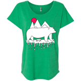 Polar Bear Family Triblend Dolman Sleeve