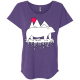 Polar Bear Family Triblend Dolman Sleeve