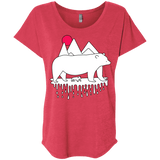 Polar Bear Family Triblend Dolman Sleeve