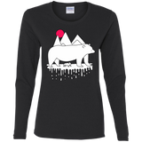 T-Shirts Black / S Polar Bear Family Women's Long Sleeve T-Shirt