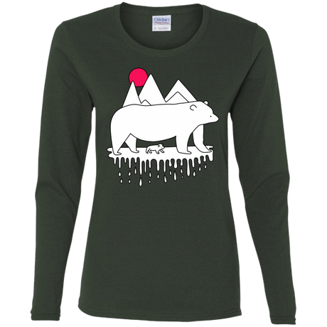 T-Shirts Forest / S Polar Bear Family Women's Long Sleeve T-Shirt