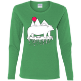 T-Shirts Irish Green / S Polar Bear Family Women's Long Sleeve T-Shirt
