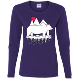 T-Shirts Purple / S Polar Bear Family Women's Long Sleeve T-Shirt